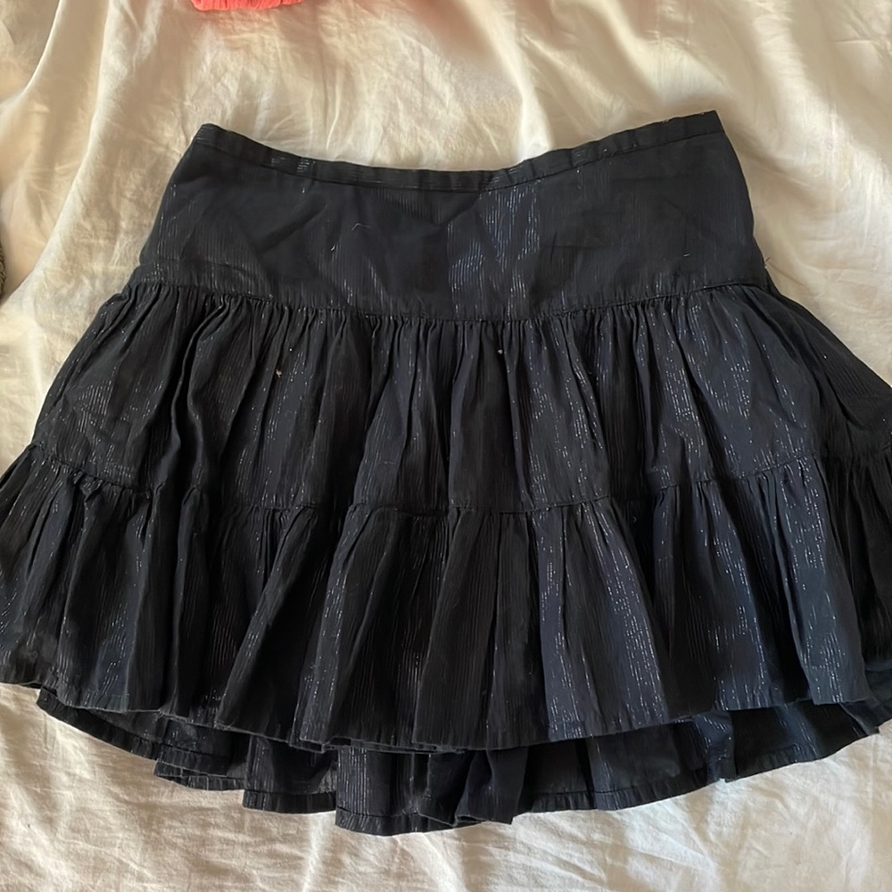 Black mini skirt